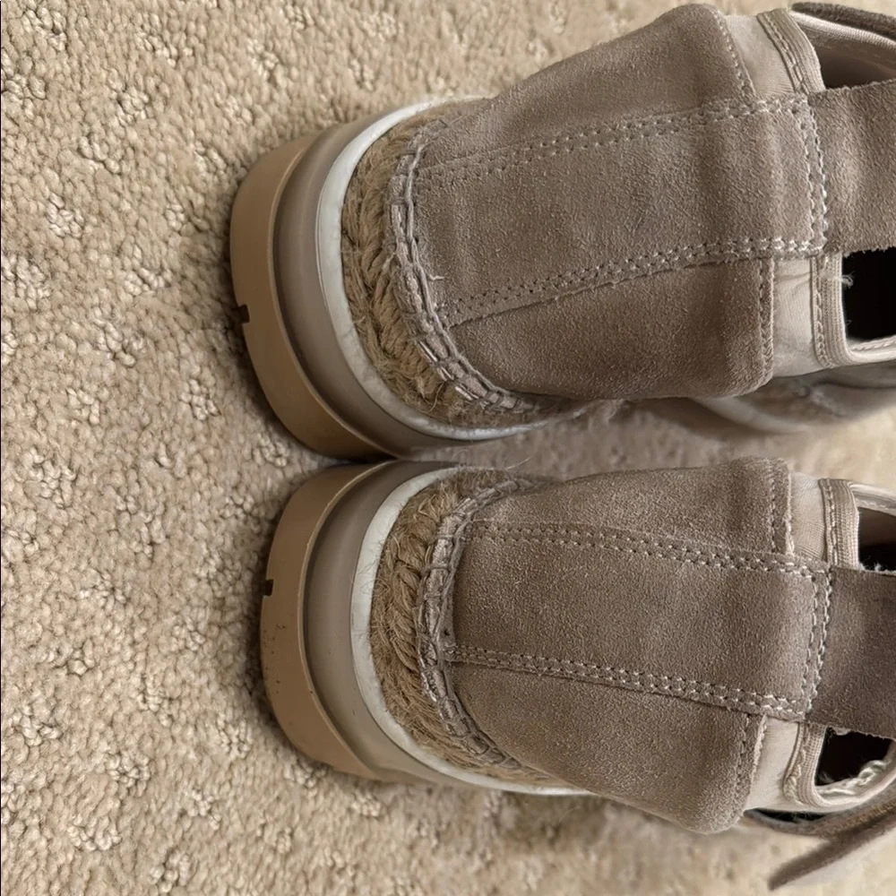 Free People Beige/Tan Platform Espadrille Sneakers